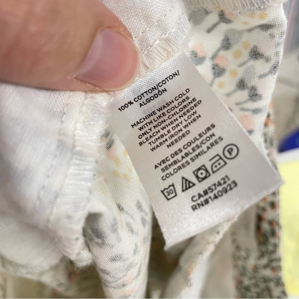 Loft White Orange & Yellow Floral Womens Chino Dressy Shorts Womens 8 Beachy - Picture 8 of 8